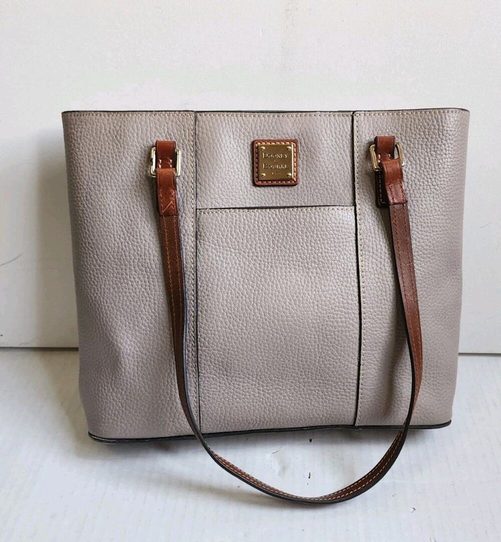DOONEY & BOURKE Pebble Grain Medium Lexington Shopper Bag in Oyster Light Purple